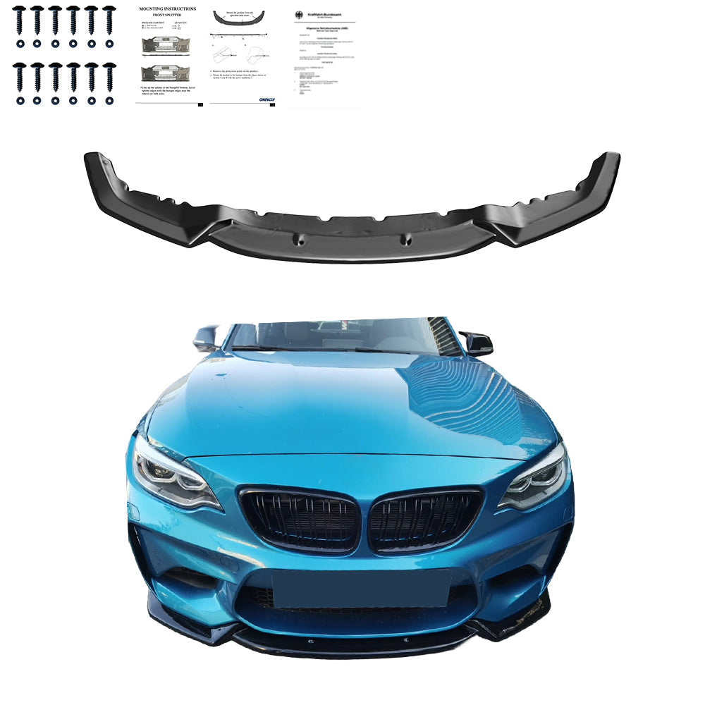 Ön Tampon Eki Uyumlu BMW M2 Series F87 2016-2020 ABE TÜV Belgeli