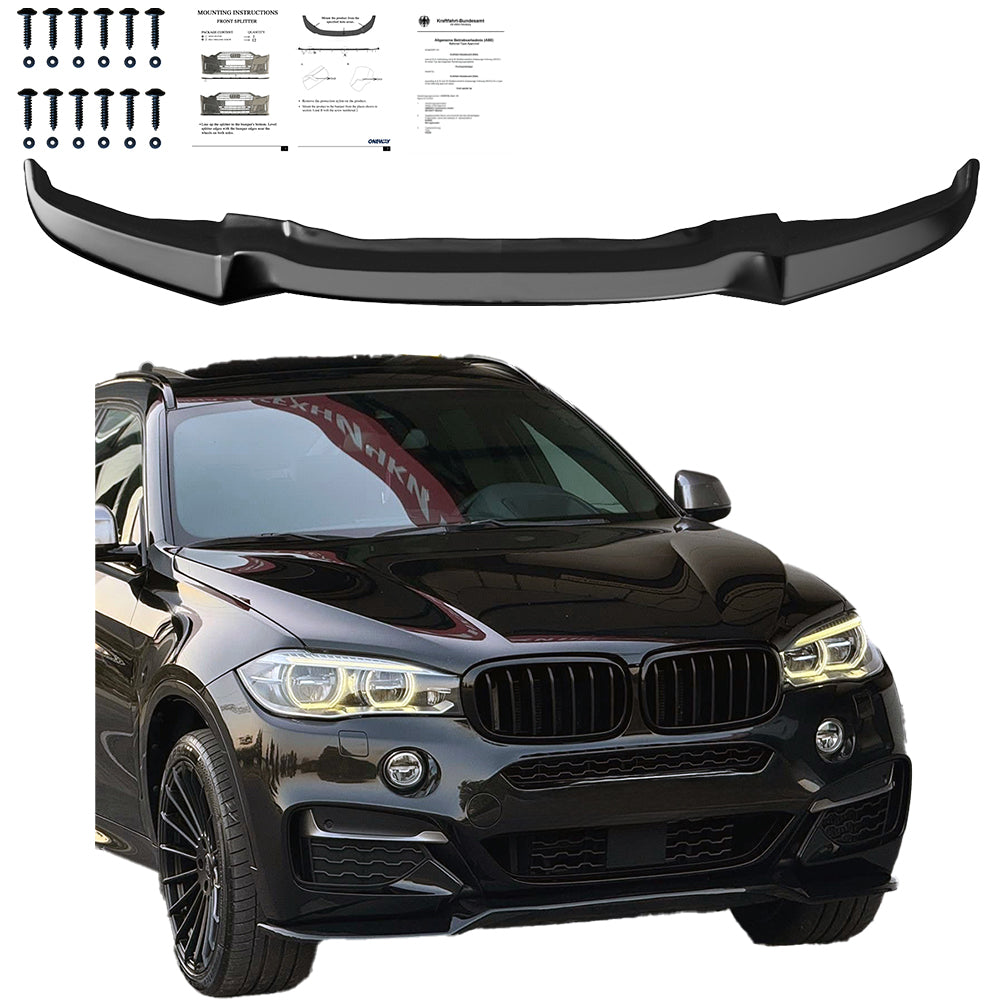 Ön Tampon Eki Uyumlu BMW X6 M-Pack F16 2014-2019 ABE TÜV Belgeli