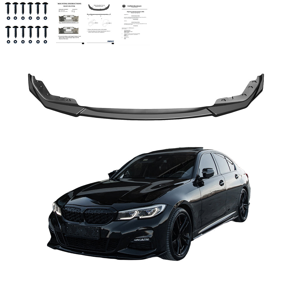 Ön Tampon Eki Uyumlu BMW 3 Series G20-G21 M-Pack 2018-2022 ABE TÜV Belgeli