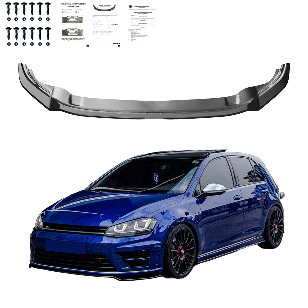 Ön Tampon Eki Uyumlu VW VOLKSWAGEN Golf MK7 R / R-Line 2013-2016 ABE TÜV Belgeli