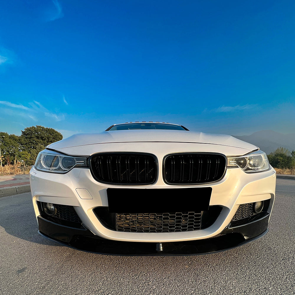 Ön Tampon Eki Uyumlu BMW 3 Series F30 M-Pack 2012-2019 w / Flaps ABE TÜV Belgeli