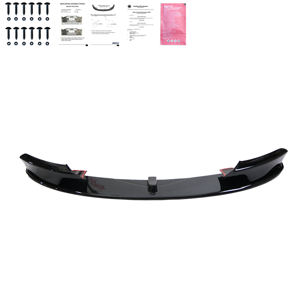 Ön Tampon Eki Uyumlu BMW 3 Series F30 M-Pack 2012-2019 w / Flaps ABE TÜV Belgeli
