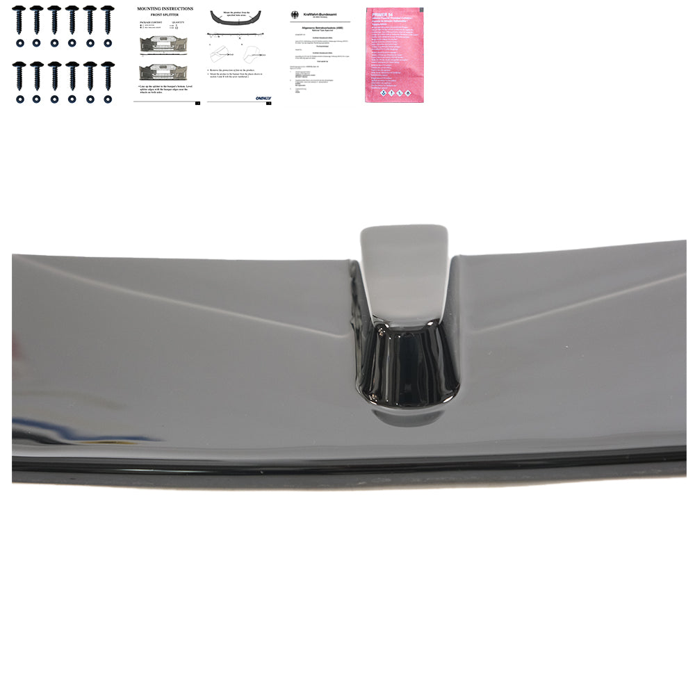 Ön Tampon Eki Uyumlu BMW 3 Series F30 M-Pack 2012-2019 w / Flaps ABE TÜV Belgeli