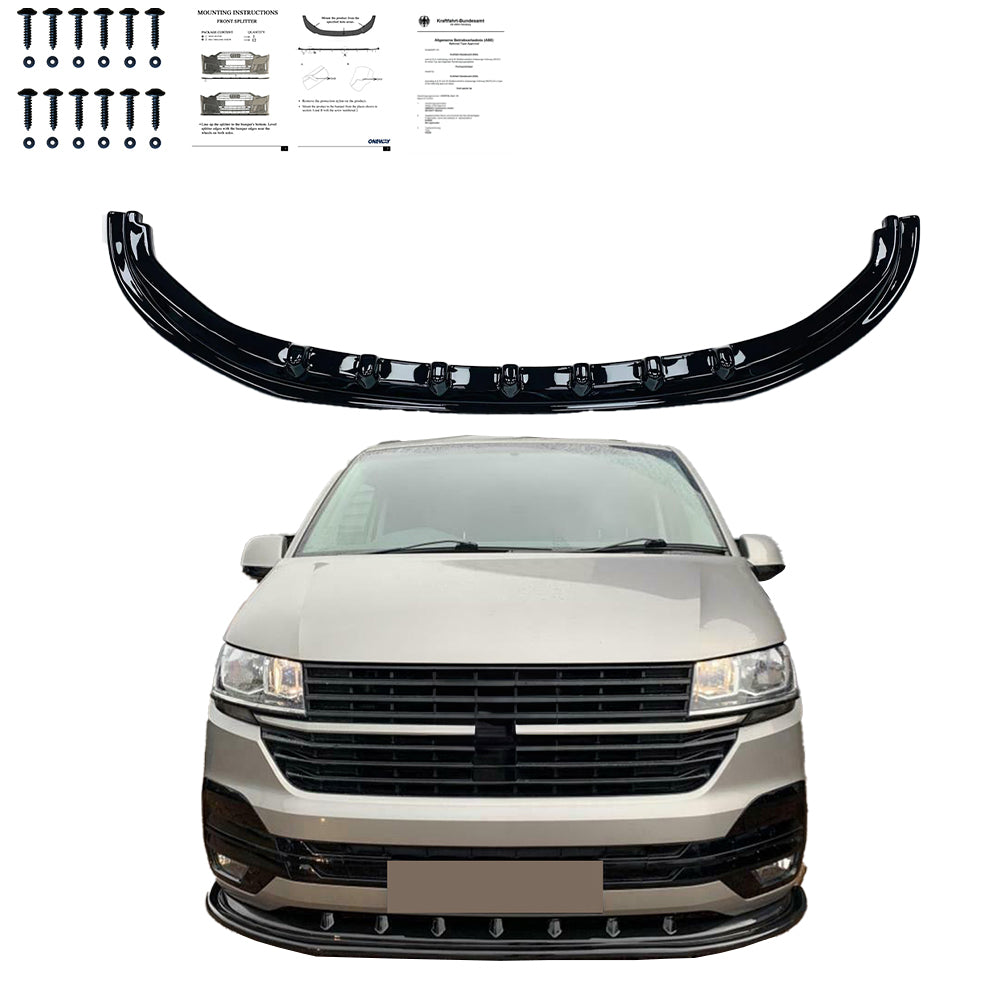 Ön Tampon Eki Uyumlu VW VOLKSWAGEN Transporter T6.1 2019-2021 v4 ABE TÜV Belgeli