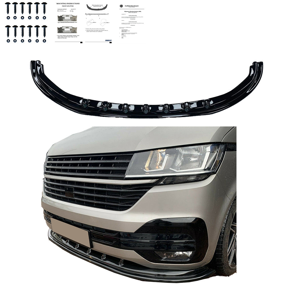 Ön Tampon Eki Uyumlu VW VOLKSWAGEN Transporter T6.1 2019-2021 v4 ABE TÜV Belgeli