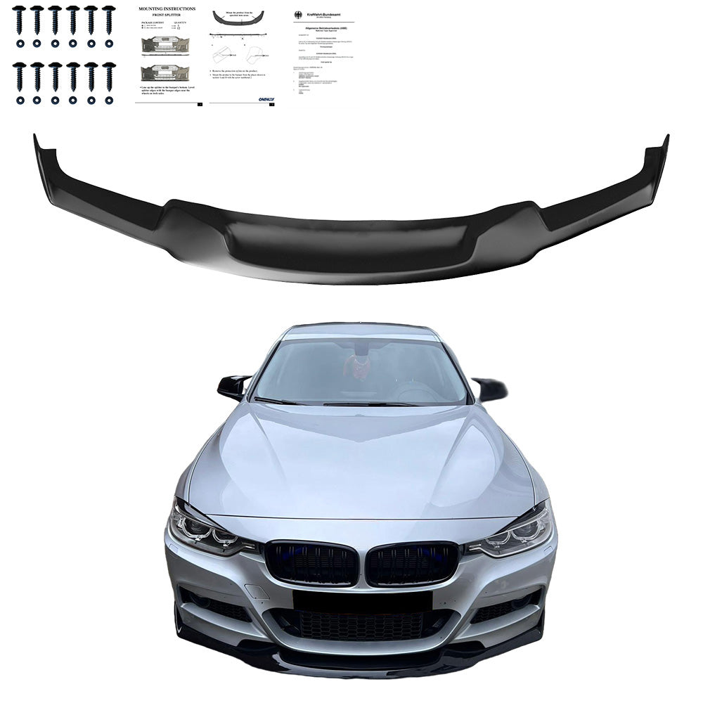 Ön Tampon Eki Uyumlu BMW 3 Series F30 M-Tech 2012-2019 ABE TÜV Belgeli