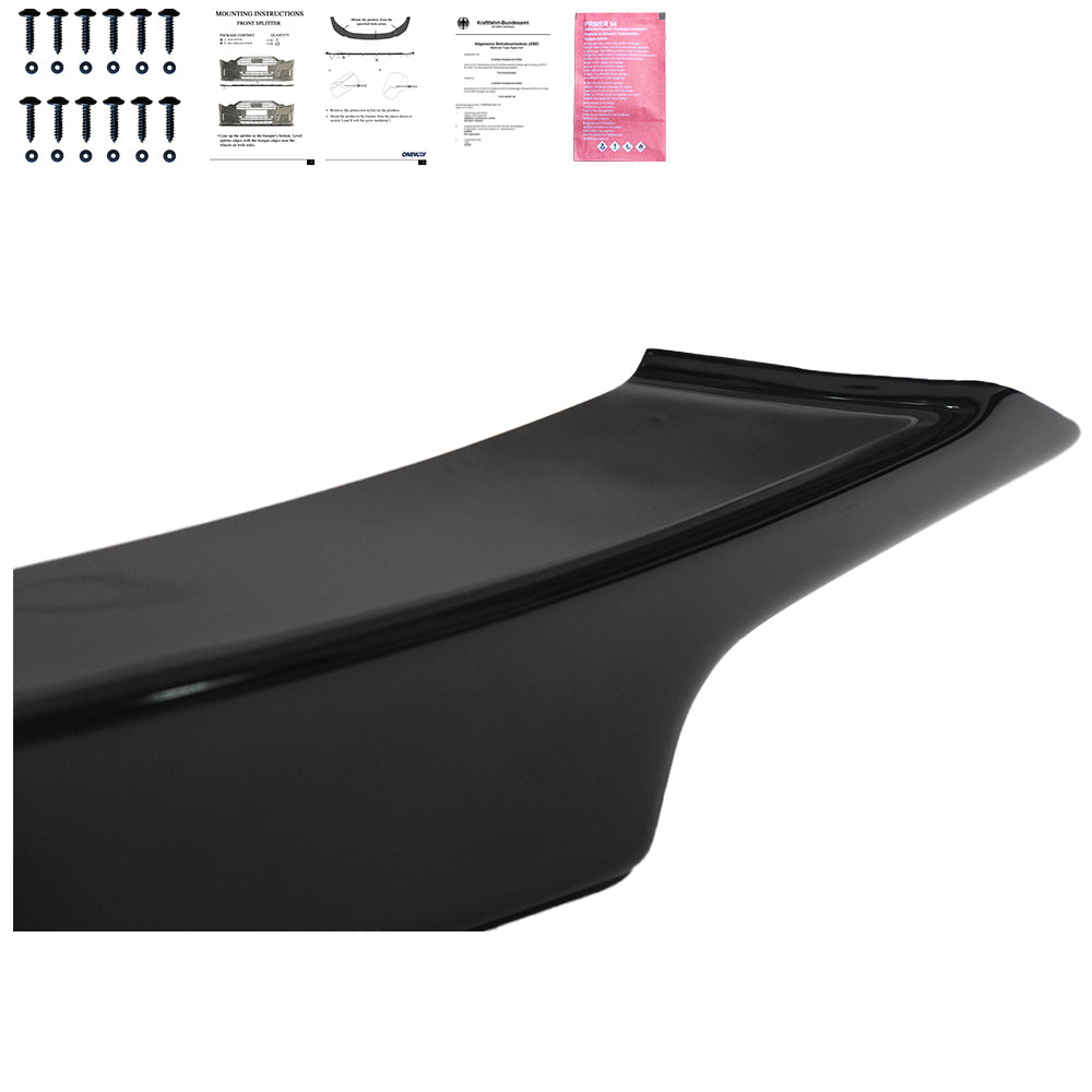 Front Flaps Uyumlu BMW 3 Series F30 M-Pack 2012-2019 ABE TÜV Belgeli