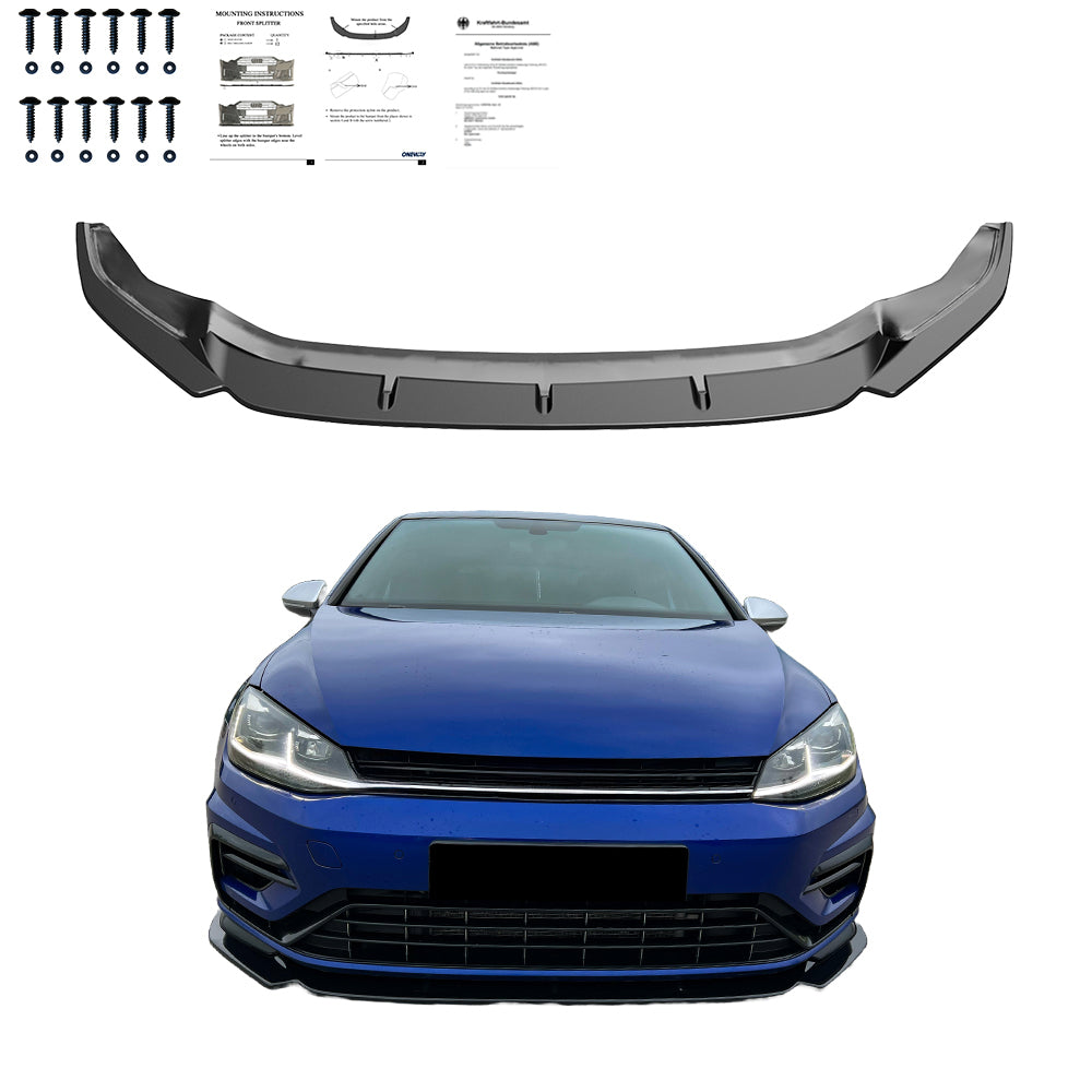 Ön Tampon Eki Uyumlu VW VOLKSWAGEN Golf MK7.5 R 2017-2020 Version 3 ABE TÜV Belgeli