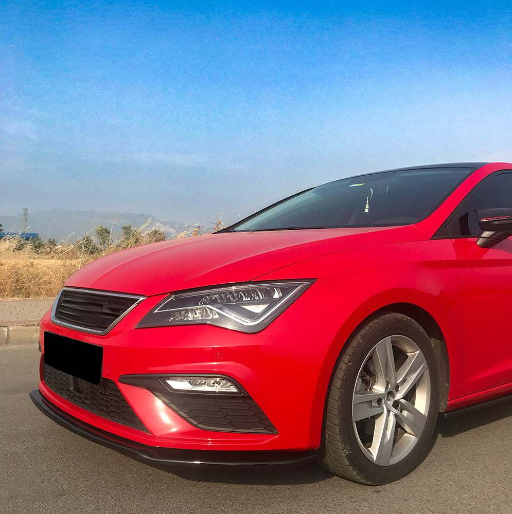 Ön Tampon Eki Uyumlu SEAT Leon FR MK3 Makyajlı Kasa 2017-2019 v2 ABE TÜV Belgeli