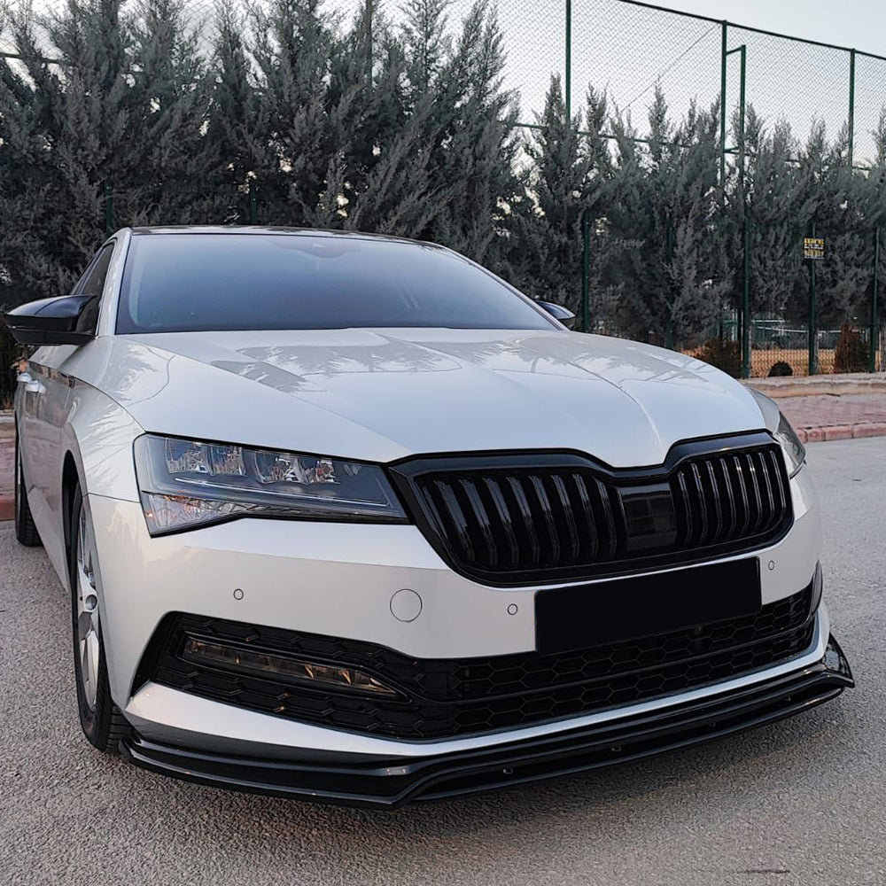 Ön Tampon Eki Uyumlu SKODA Superb MK3 Makyajlı Kasa 2019+ ABE TÜV Belgeli