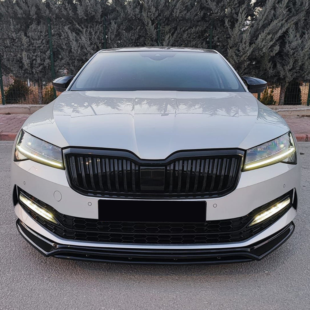 Ön Tampon Eki Uyumlu SKODA Superb MK3 Makyajlı Kasa 2019+ ABE TÜV Belgeli