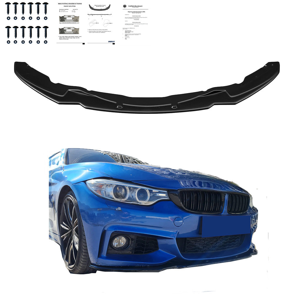 Ön Tampon Eki Uyumlu BMW 4 Series F32 F33 F36 M-Pack 2013-2019 v2 ABE TÜV Belgeli