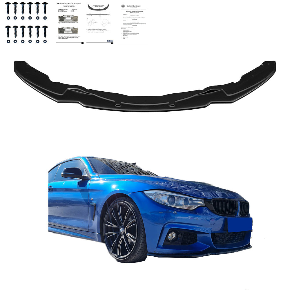 Ön Tampon Eki Uyumlu BMW 4 Series F32 F33 F36 M-Pack 2013-2019 v2 ABE TÜV Belgeli