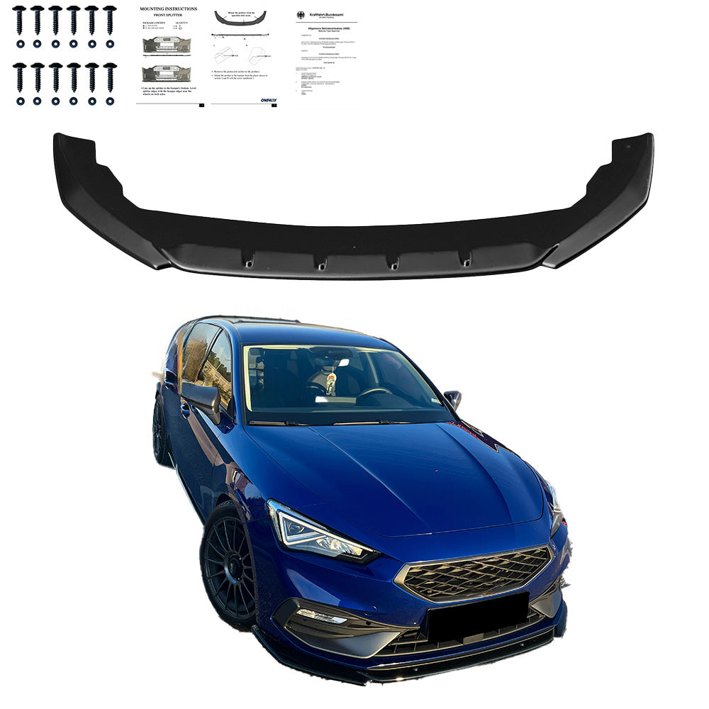 Ön Tampon Eki Uyumlu SEAT Leon FR MK4 2020+ ABE TÜV Belgeli