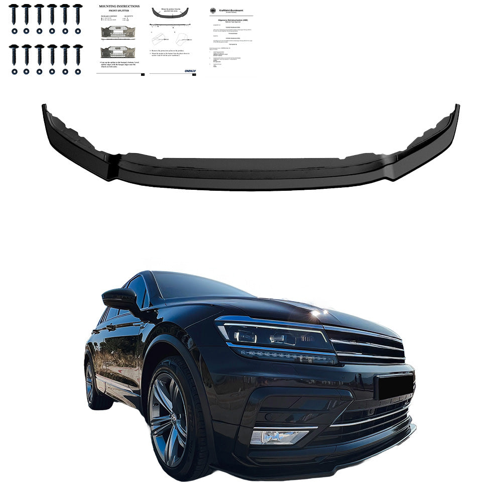 Ön Tampon Eki Uyumlu VW VOLKSWAGEN Tiguan MK2 R-Line 2015-2020 ABE TÜV Belgeli