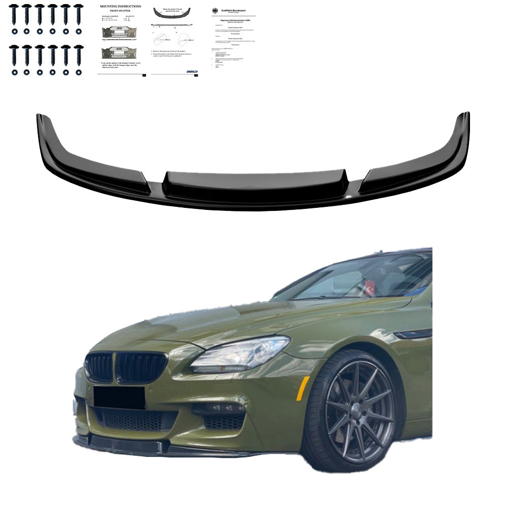 Ön Tampon Eki Uyumlu BMW 6 Series F06 / F12 / F13 Makyajlı Kasa M-Pack 2013-2018 ABE TÜV Belgeli