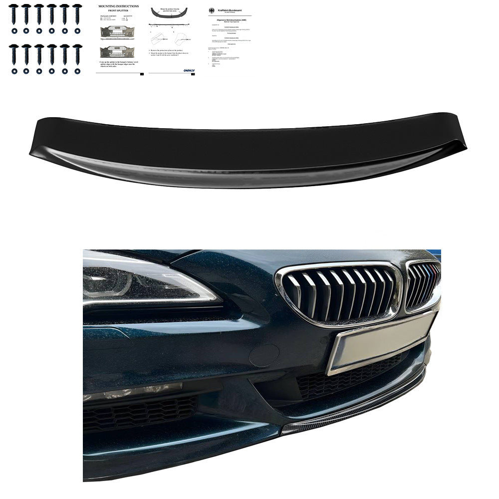 Ön Tampon Eki Uyumlu BMW 6 Series F06 / F12 / F13 Makyajlı Kasa M-Pack 2013-2018 v2 ABE TÜV Belgeli