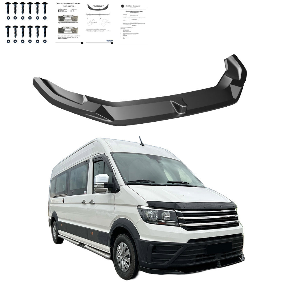 Ön Tampon Eki Uyumlu VW VOLKSWAGEN Crafter MK2 2017+ / MAN TGE MK1 Prefacelift 2017+ v2 ABE TÜV Belgeli