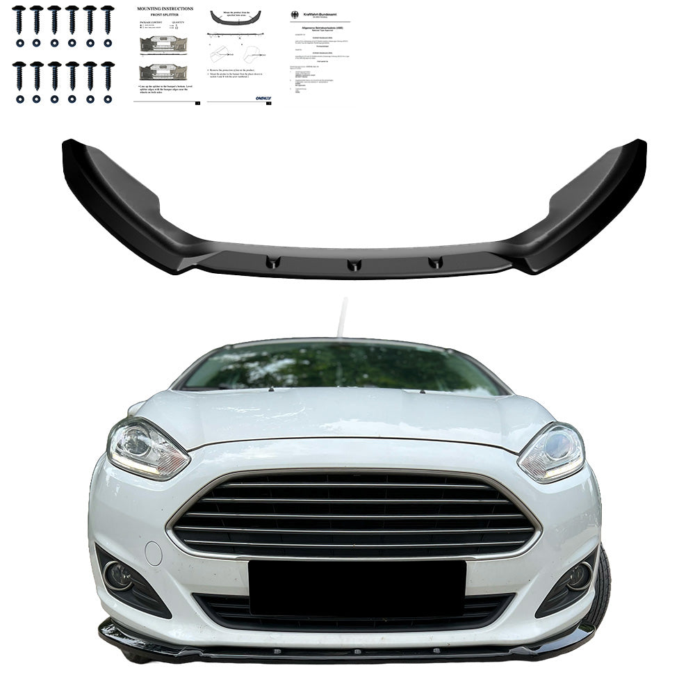 Ön Tampon Eki Uyumlu FORD Fiesta MK7 Makyajlı Kasa 2012-2017 ABE TÜV Belgeli