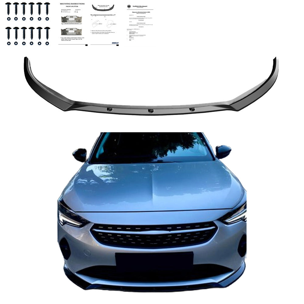 Ön Tampon Eki Uyumlu OPEL Corsa 2020+ ABE TÜV Belgeli