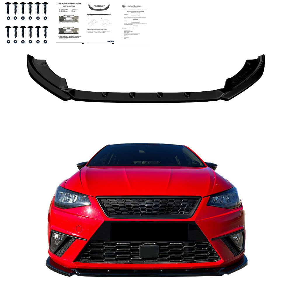 Ön Tampon Eki Uyumlu SEAT Ibiza MK5 2017-2021 ABE TÜV Belgeli