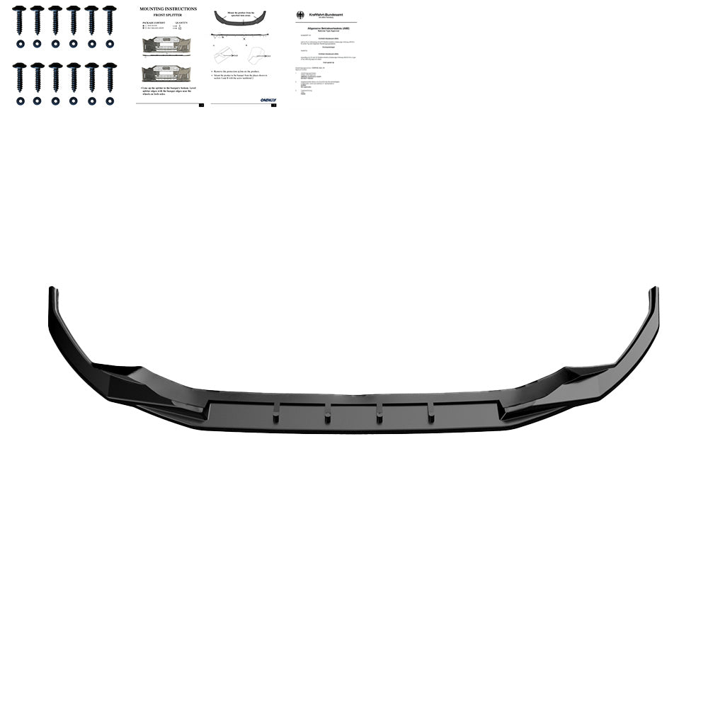 Ön Tampon Eki Uyumlu AUDI A3 S-Line / S3 8Y (Sedan / Sportback) 2020-2024 ABE TÜV Belgeli