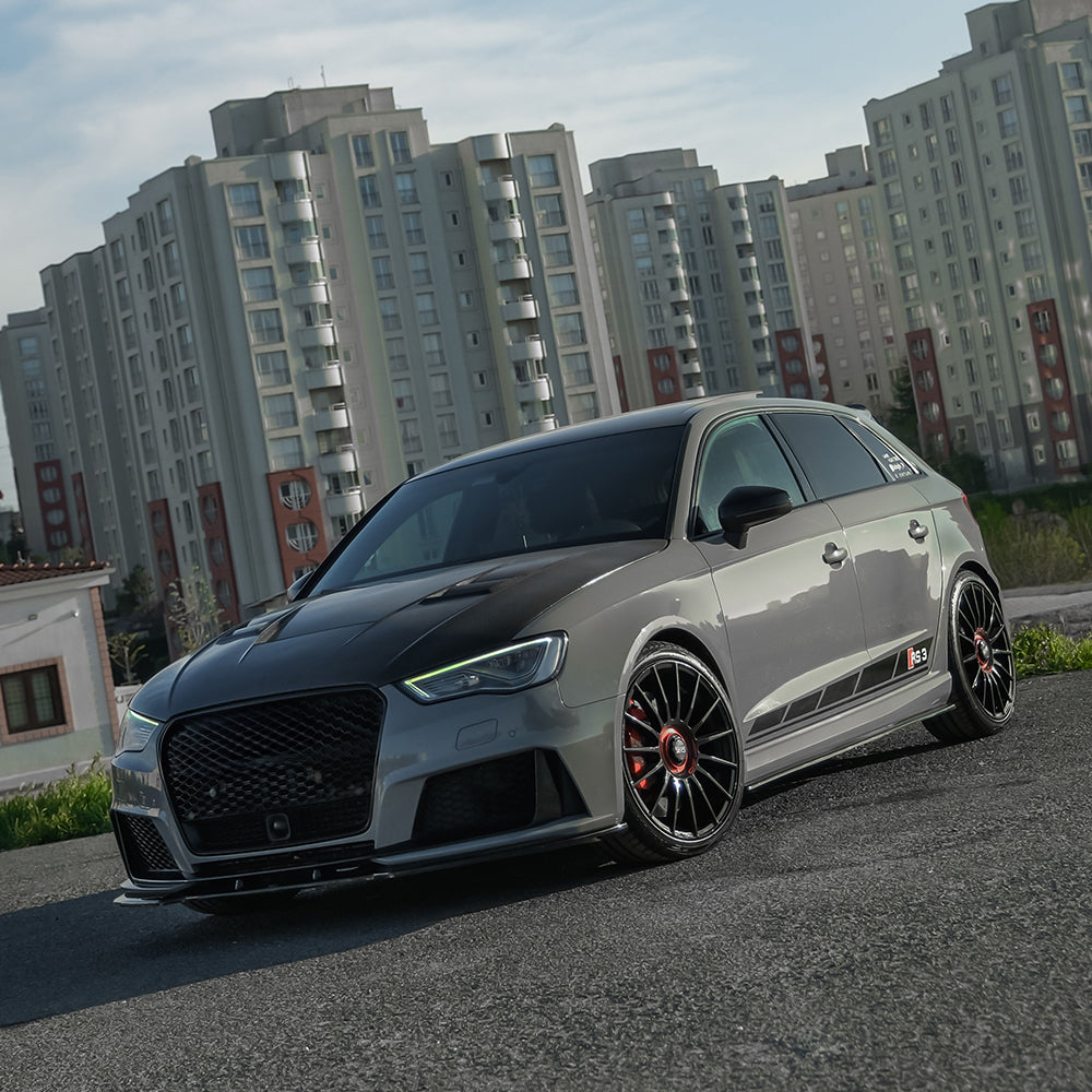 Ön Tampon Eki Uyumlu AUDI RS3 8V Sportback 2015-2016 ABE TÜV Belgeli