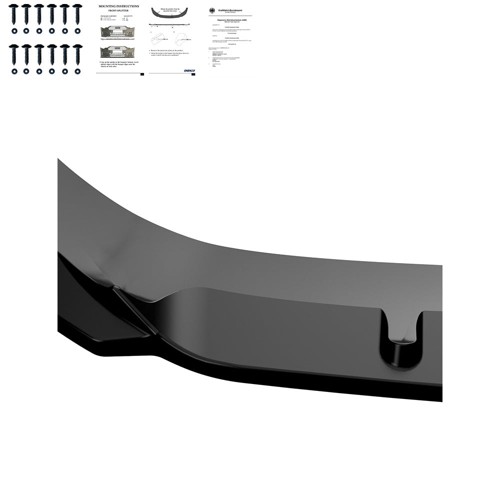 Ön Tampon Eki Uyumlu SEAT Leon FR MK3 2012-2016 v2 ABE TÜV Belgeli
