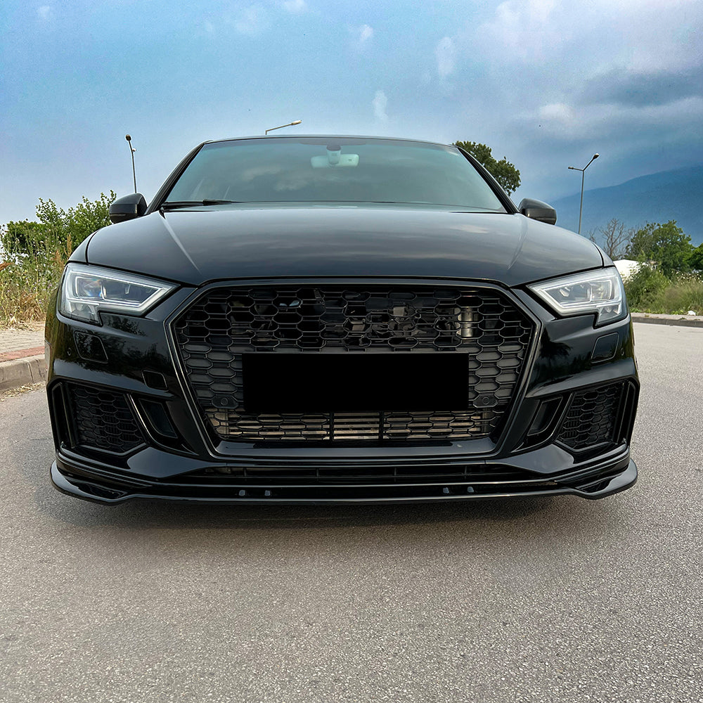Ön Tampon Eki Uyumlu AUDI RS3 8V Makyajlı Kasa Sportback 2017-2019 Version 3 ABE TÜV Belgeli