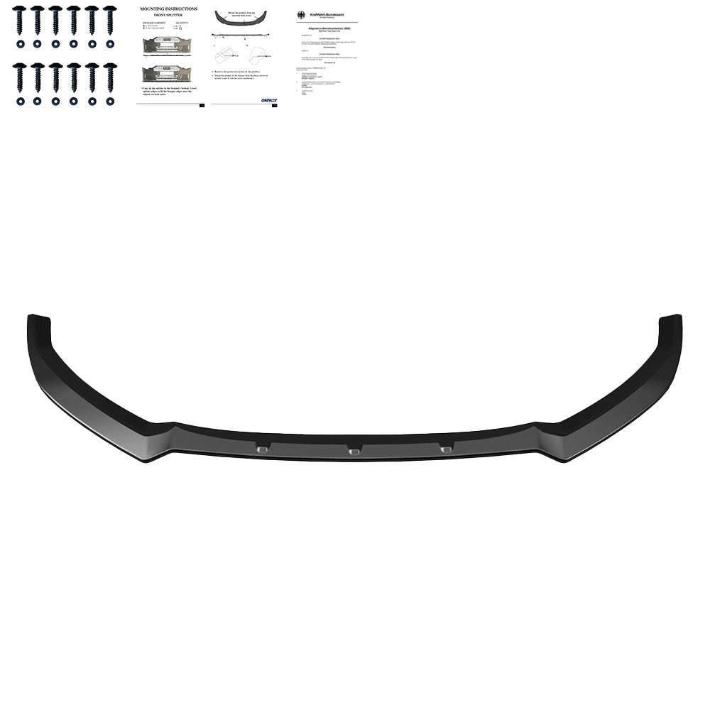 Ön Tampon Eki Uyumlu AUDI S3 Sportback 8V Makyajlı Kasa 2016-2019 ABE TÜV Belgeli