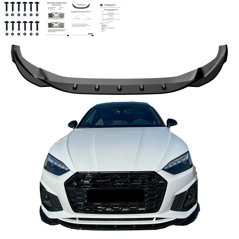 Ön Tampon Eki Uyumlu AUDI A5 S-Line / S5 F5 Makyajlı Kasa 2019-2024 ABE TÜV Belgeli
