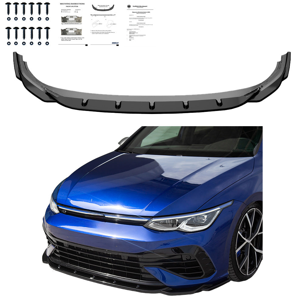 Ön Tampon Eki Uyumlu VW VOLKSWAGEN Golf MK8 R 2020-2024 ABE TÜV Belgeli