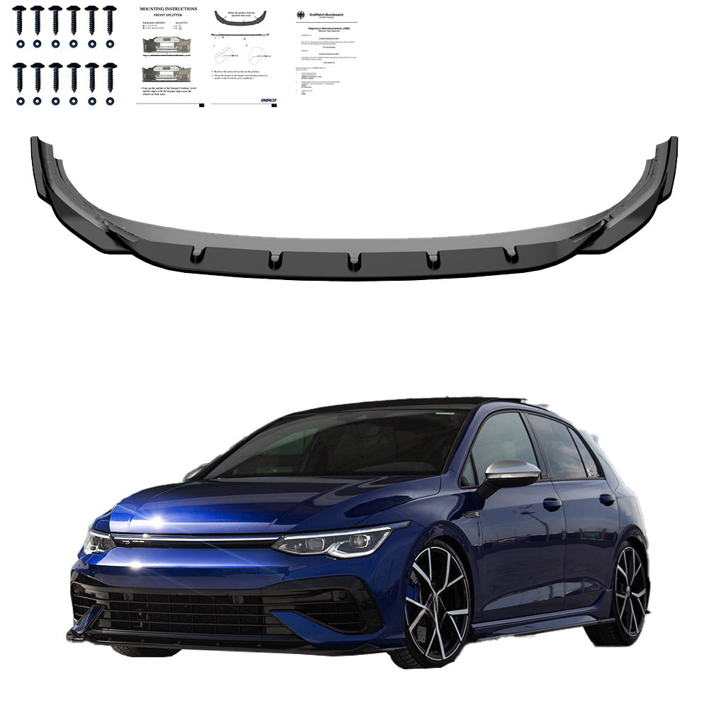 Ön Tampon Eki Uyumlu VW VOLKSWAGEN Golf MK8 R 2020-2024 ABE TÜV Belgeli