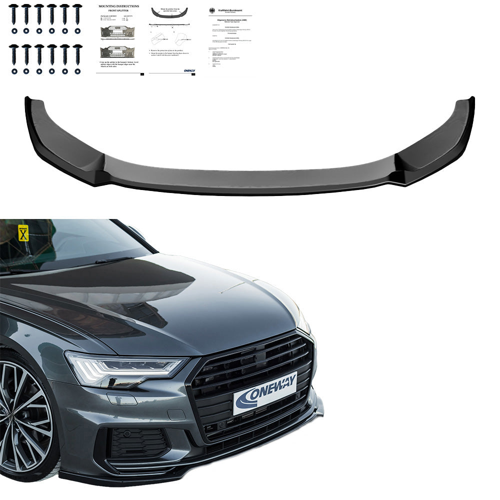 Ön Tampon Eki Uyumlu AUDI A6 S-Line / S6 C8 (Sedan-Avant) 2019+ v2 ABE TÜV Belgeli