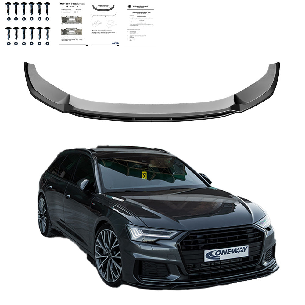Ön Tampon Eki Uyumlu AUDI A6 S-Line / S6 C8 2019+ v3 ABE TÜV Belgeli