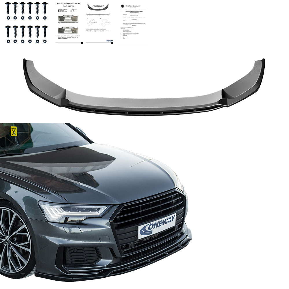 Ön Tampon Eki Uyumlu AUDI A6 S-Line / S6 C8 2019+ v3 ABE TÜV Belgeli