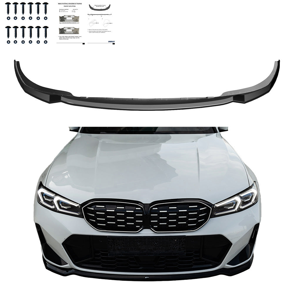 Ön Tampon Eki Uyumlu BMW 3 Series G20 / G21 / M340i M-Pack Makyajlı Kasa 2022+