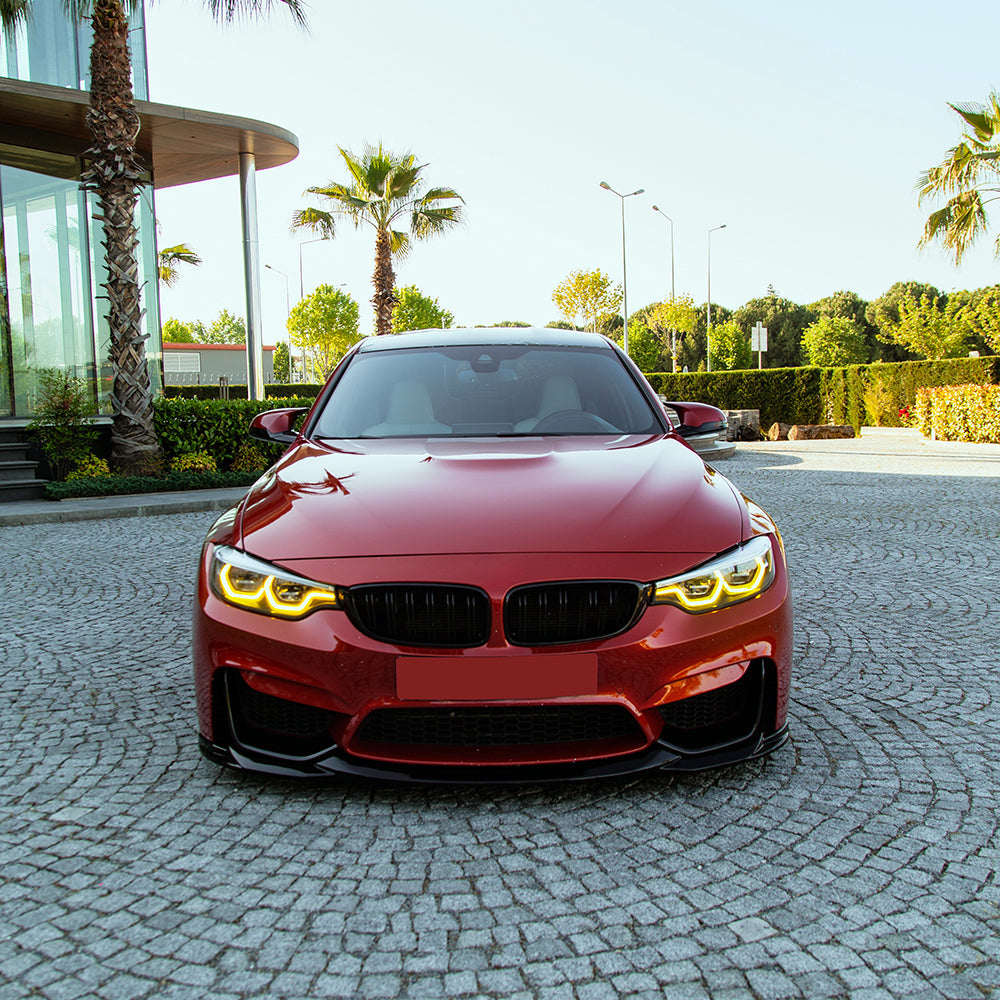 Ön Tampon Eki Uyumlu BMW M4 F82 / M3 F80 2014-2021 with Front Flaps