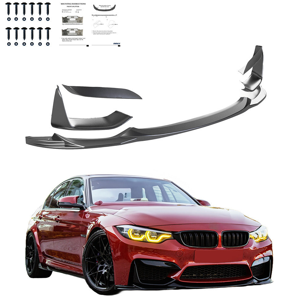 Ön Tampon Eki Uyumlu BMW M4 F82 / M3 F80 2014-2021 with Front Flaps