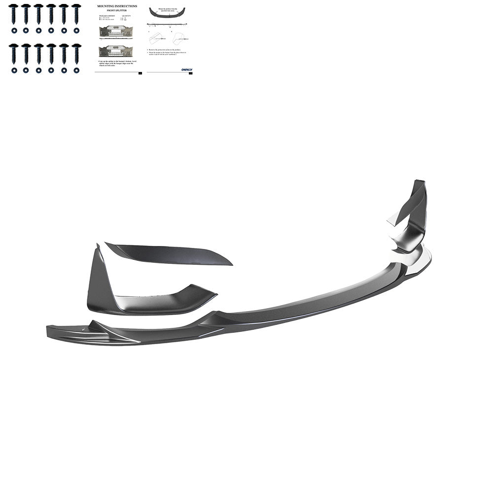 Ön Tampon Eki Uyumlu BMW M4 F82 / M3 F80 2014-2021 with Front Flaps