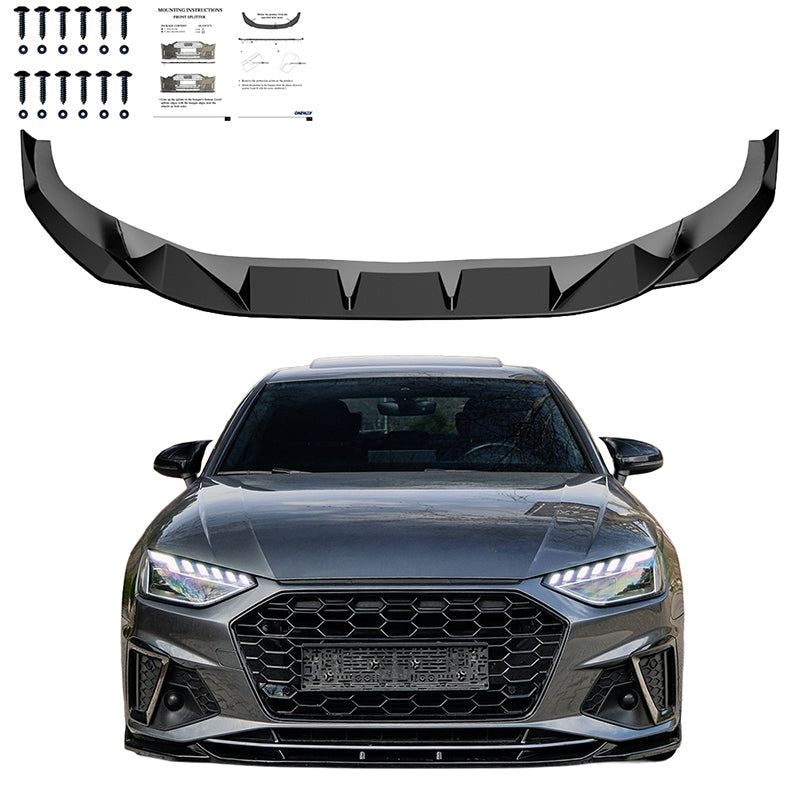 Ön Tampon Eki Uyumlu AUDI A4 S-Line/S4 B9 Makyajlı Kasa 2019-2024