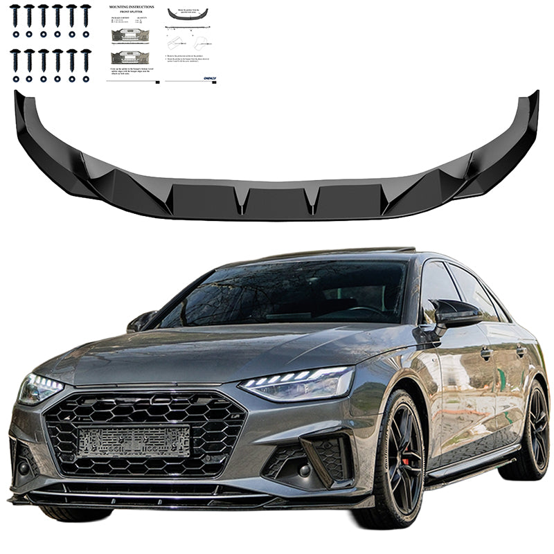 Ön Tampon Eki Uyumlu AUDI A4 S-Line/S4 B9 Makyajlı Kasa 2019-2024
