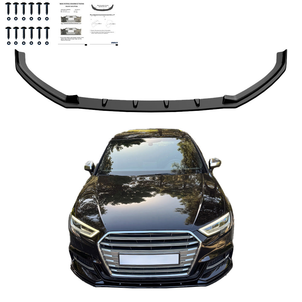 Ön Tampon Eki Uyumlu AUDI S3 Sportback 8V Makyajlı Kasa 2016-2019 v2