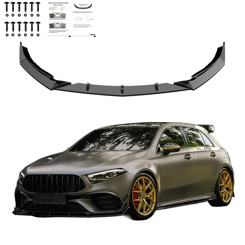 Ön Tampon Eki Uyumlu MERCEDES A Class A45 S Aero Pack W177 / W177 Makyajlı Kasa 2019+