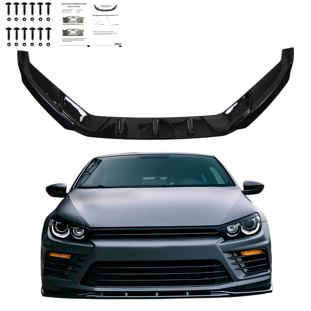Ön Tampon Eki Uyumlu VW VOLKSWAGEN Scirocco R MK3 Makyajlı Kasa 2014-2017