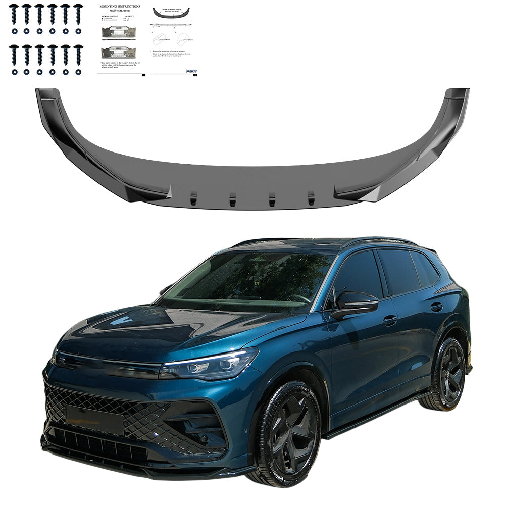 Ön Tampon Eki Uyumlu VW VOLKSWAGEN Tiguan R-Line MK3 2024+