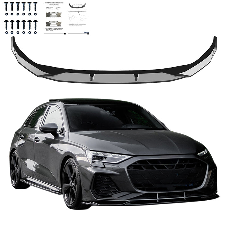 Ön Tampon Eki Uyumlu AUDI A3 S-Line / S3 8Y Makyajlı Kasa (Sedan/Sportback) 2025+