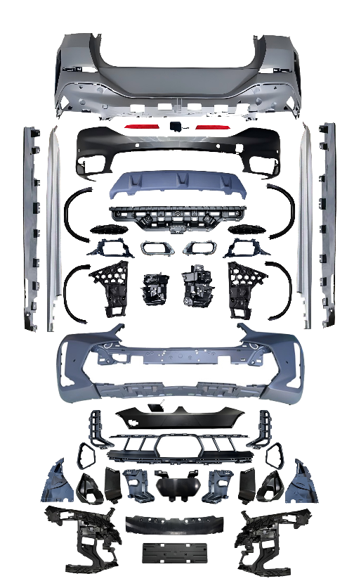 Body Kit X6:G06-LCI Arka PDC, ACCli, <OO-OO> Egzoz Çıkışlı, Marşpiyelli, Dodikler -X6M- 2023-