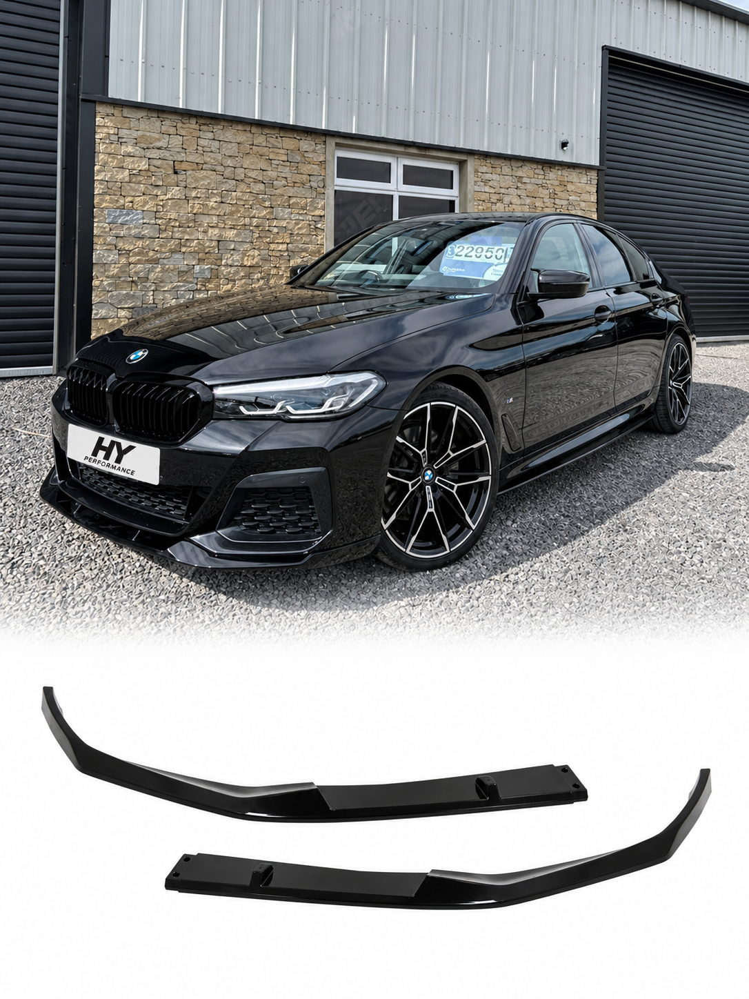 BMW 5 Serisi G30 LCI M Performance FD Style ön tampon eki lip
