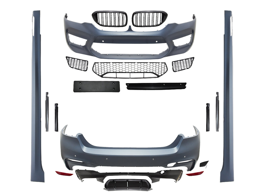 BMW 5 Serisi G30 2017-2020 Uyumlu M5 F90 Style Body Kit Ön Arka Tampon Seti